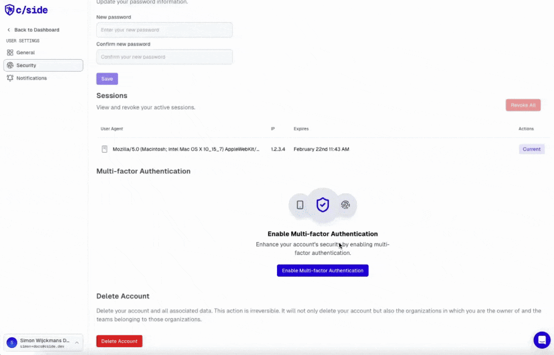 Hardware Token in cside