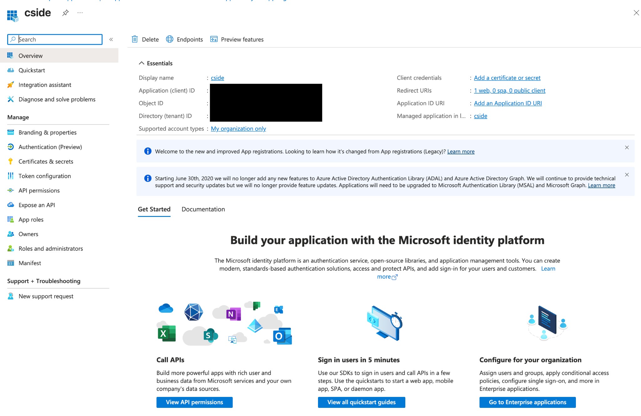 App registration overview