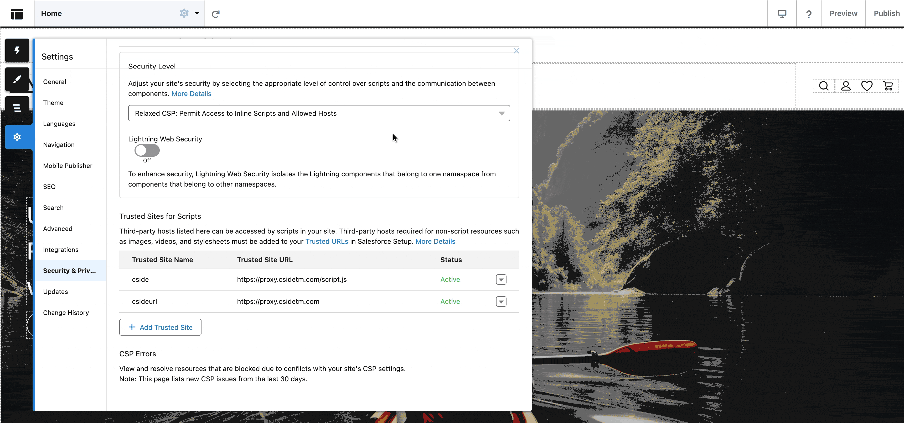 Editar HTML de Salesforce cside