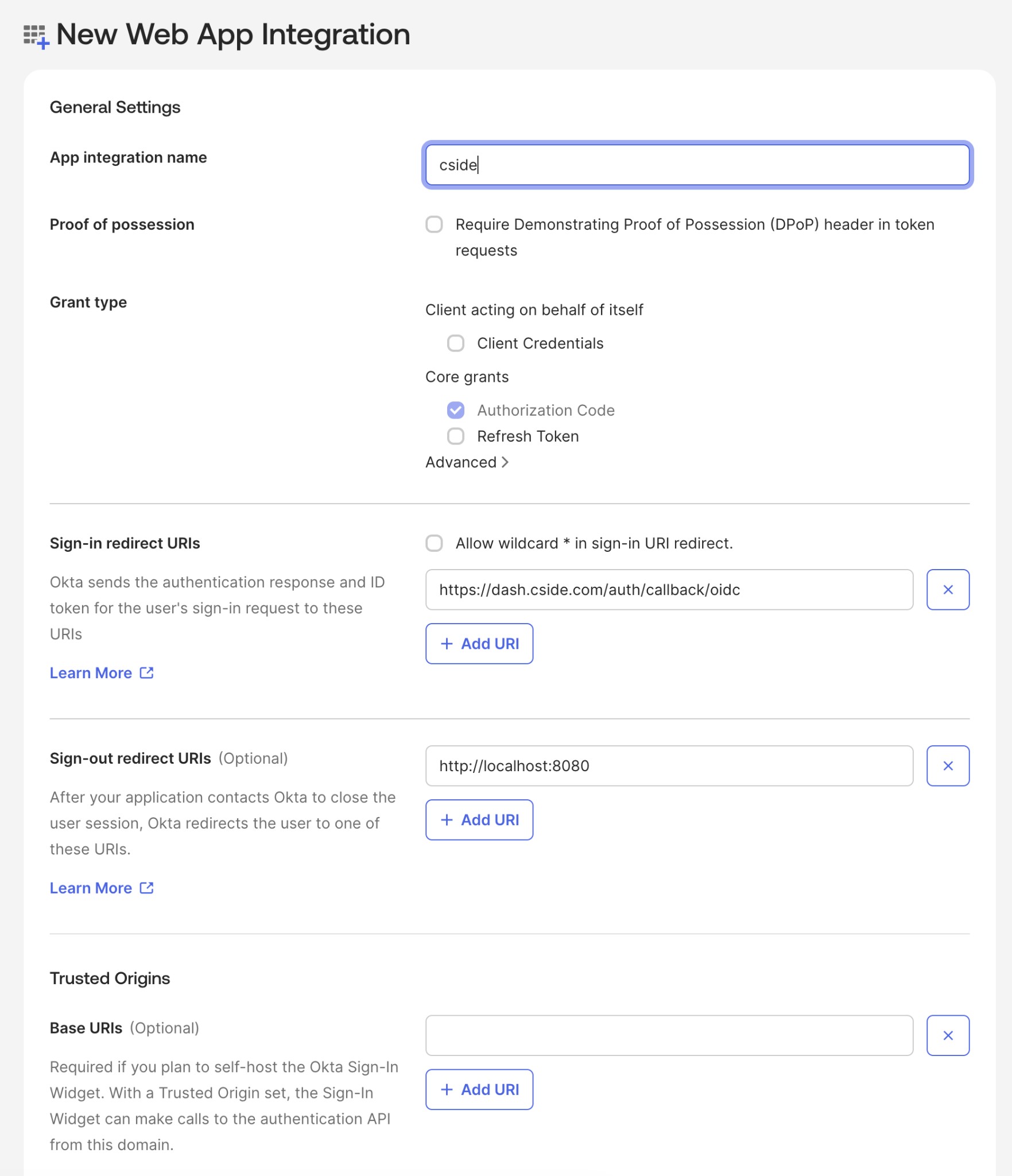 OIDC-applicatie configureren